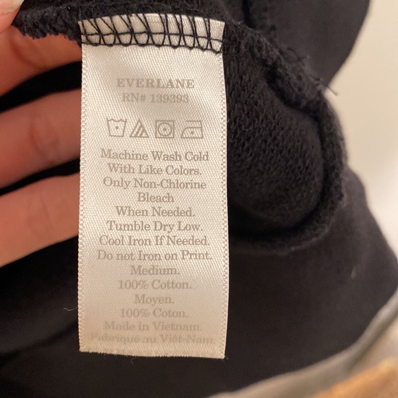 Everlane 100% Human Sweatshirt : Black - Picture 4 of 5